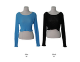 HP Cotton Loose Crop Knit (5color)