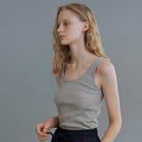 メロウ リブド スリーブレス / Mellow ribbed sleeveless