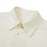 Solid Overfit Long sleeve shirt [IVORY] (6618543718518)