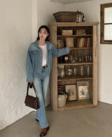 Lavender denim pants (2 color) (6694657327222)