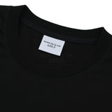 MINI BABY FACE CAT EARPLUG SHORT SLEEVE T-SHIRT BLACK