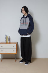 トリプルタックスウィートバルーンパンツ/Triple Tuck Sweat Balloon Pants (Black)