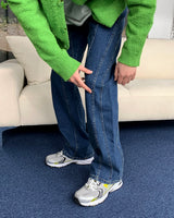 オウンリッチウェーブデニムパンツ / OWN Rich Wave Denim Pants (2 colors)