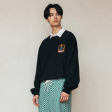 GHCラグビーシャツ/GHC RUGBY SHIRT_BLACK