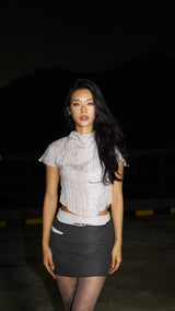 musesoul カウルシャツ / museoul cowl shirt [mauve]