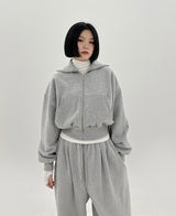 ビッグカーラブラッシジップアップ / Big Kara brushed zip-up (3color)