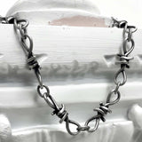 10mm トローン リンク ネックレス / [BLESSEDBULLET]10mm thron link  necklace_vintage silver