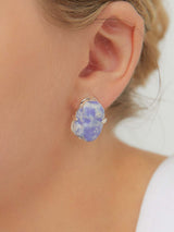 Daily Artistic Gold earring_S(Blue) (6642408554614)
