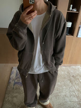 ASCLO Uネックシルケット長袖Tシャツ
