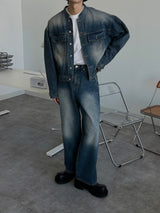 ASCLO Garment Ding Denim Pants (727)