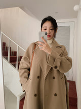 [SHOPPERMADE] ダブルウールロングコート (4color)