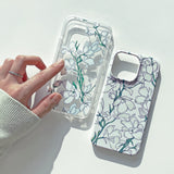 デルフィニウム iPhoneケース/White Delphinium (iPhone) Jelly Case