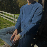 ASCLO Pigment Diamond Cable Knit (3color)
