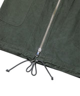 WASHED 2WAY ZIP SKIRT_KHAKI