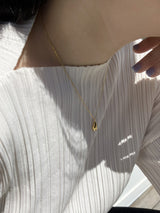 [92.5silver] melting necklace (gold)