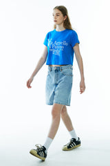 パニーノクロップTシャツ/PANINO CROP TEE [BLUE]