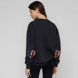 エルボースター＆ストライプスマイルハートスウェットシャツ/Elbow Stars and Stripes Smile Heart Sweatshirt