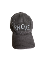 BROKE ハンドペイント ウォッシュド ベースボール キャップ