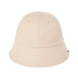 Monogram Label Round Bucket Hat Beige