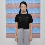 Fetching lace T-shirts (black) (6684249653366)