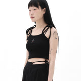212-Ribbon sleeveless top (6564762419318)