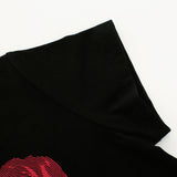 シンプリファイローズクロップTシャツ / SIMPLIFY ROSE CROP T-SHIRTS - BLACK
