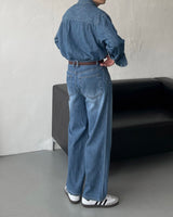 コールマンリネンツータックデニム / LE Coleman Linen Two-Tuck Denim