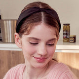 wisdom knotted hairband_black