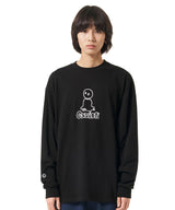 メルトアウトラインロゴロングスリーブTシャツ / MELT OUTLINE LOGO LS TEE (4565055832182)