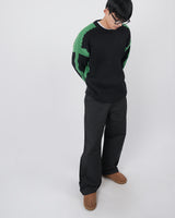 フィードカラーエフェクトウェーブリブドニット / feed color effects wave ribbed knit 2color