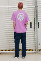 LOGO&SMILEY TEE [PURPLE] (6552888180854)