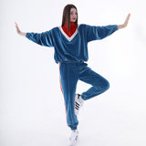 ベルベットジョガーパンツ/0 3 velvet jogger pants - SKY BLUE