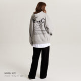 オーバーサイズパーカー / Over-sized Signature Hoodie Gray (4595381370998)