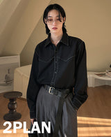 western shirt (black) (6685717921910)