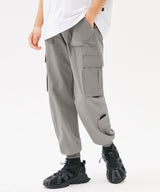 MINI POCKET CARGO JOGGER PANTS (KHAKI) (6585151357046)