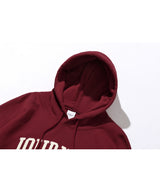 ゴールデン刺繡フーディー/Golden Emblem Hoodie (Deep Red)