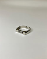 スマイルレタリングリング / smile lettering ring (925silver)