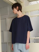 WELT POCKET S/S TOP NAVY (6594028241014)