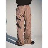 クリースナイロンバンディングパンツ / CREASE NYLON BANDING PANTS_INDIE PINK