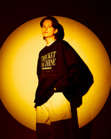 チケットマシンタイポスウェットシャツ/THICKET MACHINE TYPO SWEATSHIRT-NAVY