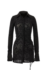 MESH CORSET SHIRTS[black]