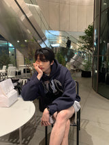 オーバーサイズフィットプレミアムNYCデュアルペーパーフーディー/Oversized fit Premium NYC Dual Paper Hood (4 colors)