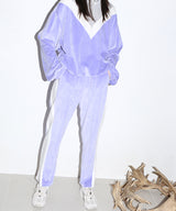 ベルベットライニングトラックパンツ/ velvet lining track pants - VIOLET (4435428474998)