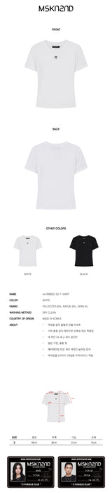 mii リブ SS Tシャツ / mii RIBBED SS T-SHIRT WHITE