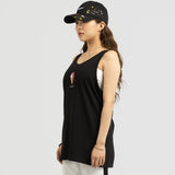 アイスクリームプリントスリーブレスTシャツ / ICE CREAM PRINTING SLEEVLESS T-BLACK