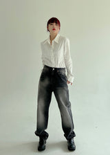 ウィッシュブラックデニムパンツ/no.3618 Wished Black Denim Pants