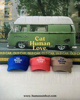 CAT HUMAN LOVE BALL CAP_INK BLUE
