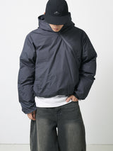 Wave anorak padding 4color