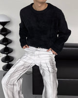 RU2219 Loop Angora Round Knitwear (4 colors)