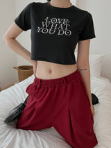 ロベット クロップ Tシャツ / Lovett Crop T-shirt (4color)
